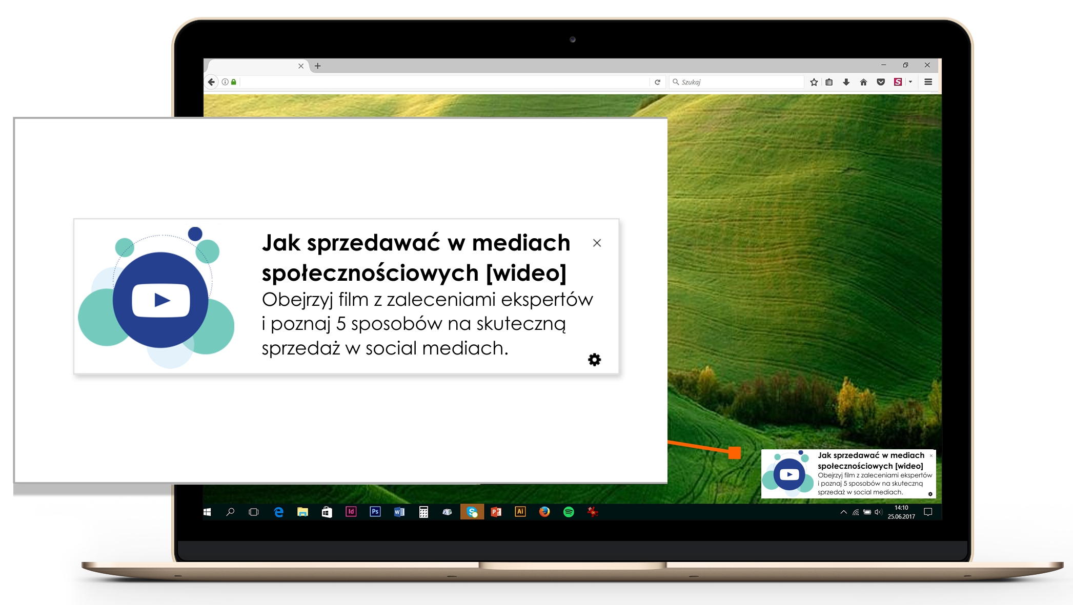 video a powiadomienia web push