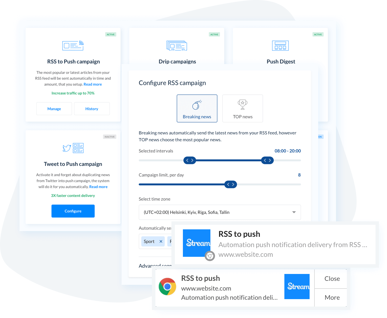 Automated Delivery of Latest News
